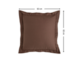 Kussensloop Katoen Taupe - 63x63 cm