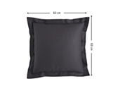 Kussensloop Katoen Zink - 63x63 cm