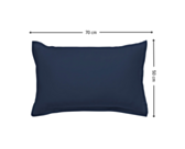 Kussensloop satijn Marine - 50x70 cm