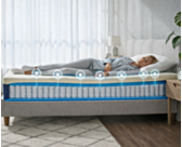 Lit matelas Hybride Aurore 7 zones de conforts  / sommier cirse 