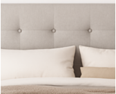 Hoofdeinde Zelie grijs 180cm - H115