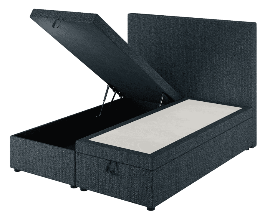 Bed met Opbergruimte Cassia Blauw - 140x190 cm