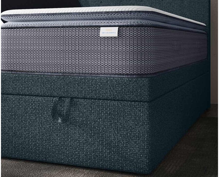 Bed met Opbergruimte Cassia Blauw - 140x190 cm