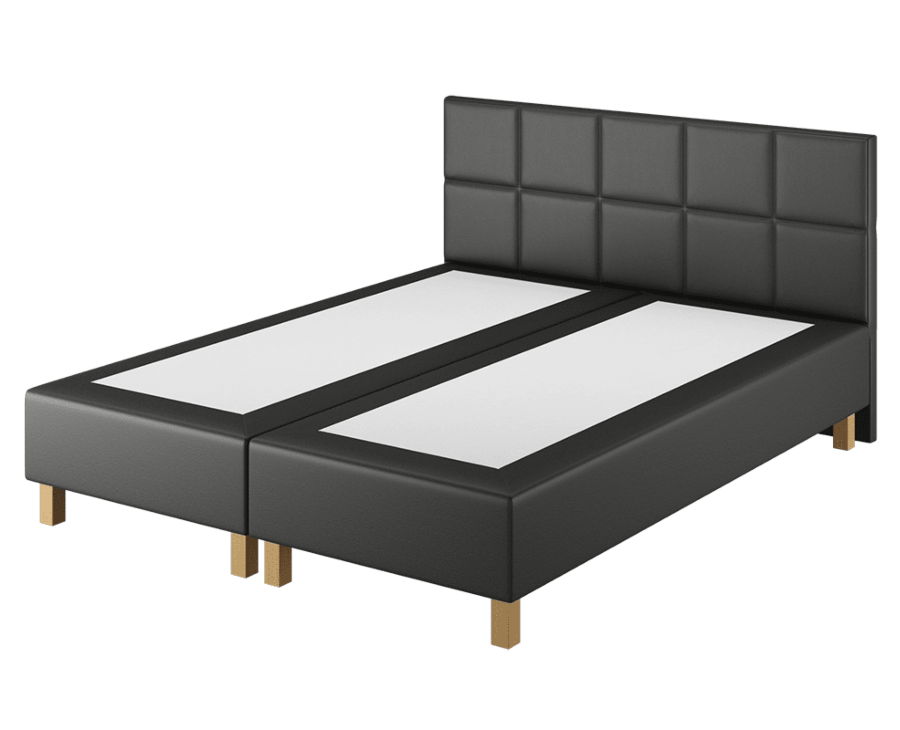 Boxspring Dayton Cabernet Zwart - 90x200 cm
