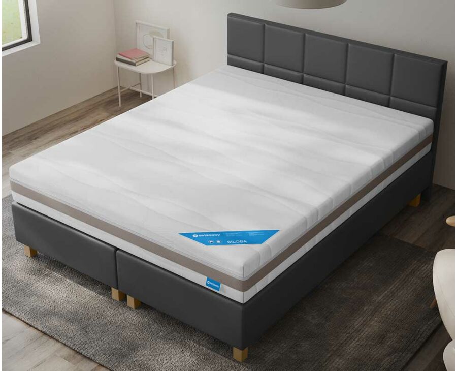 Boxspring Dayton Cabernet Zwart - 90x200 cm