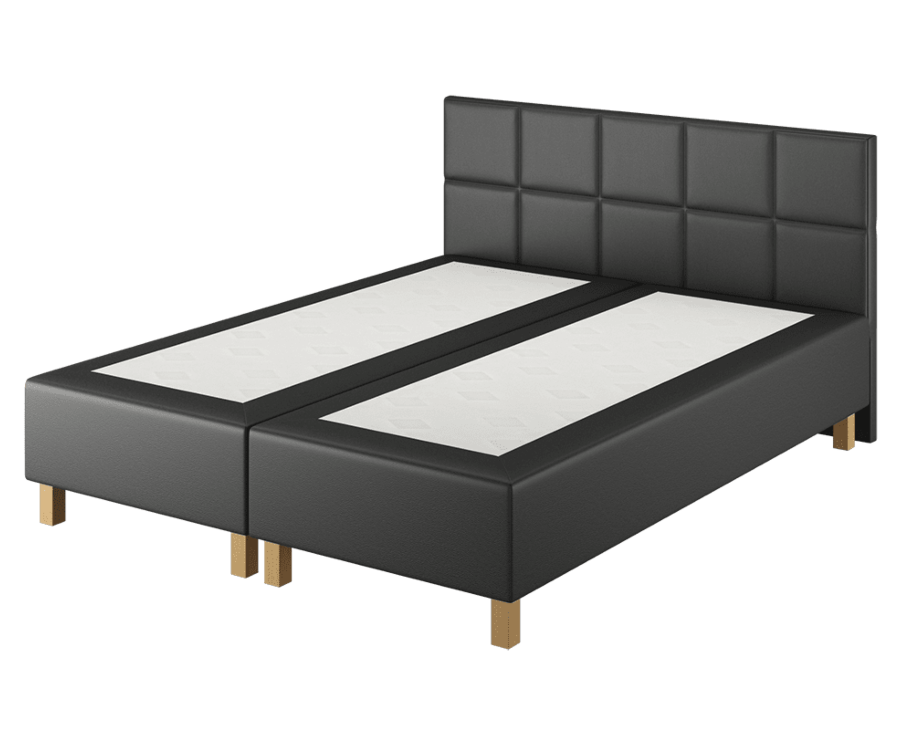 Boxspring Forbes Cabernet Zwart - 140x200 cm