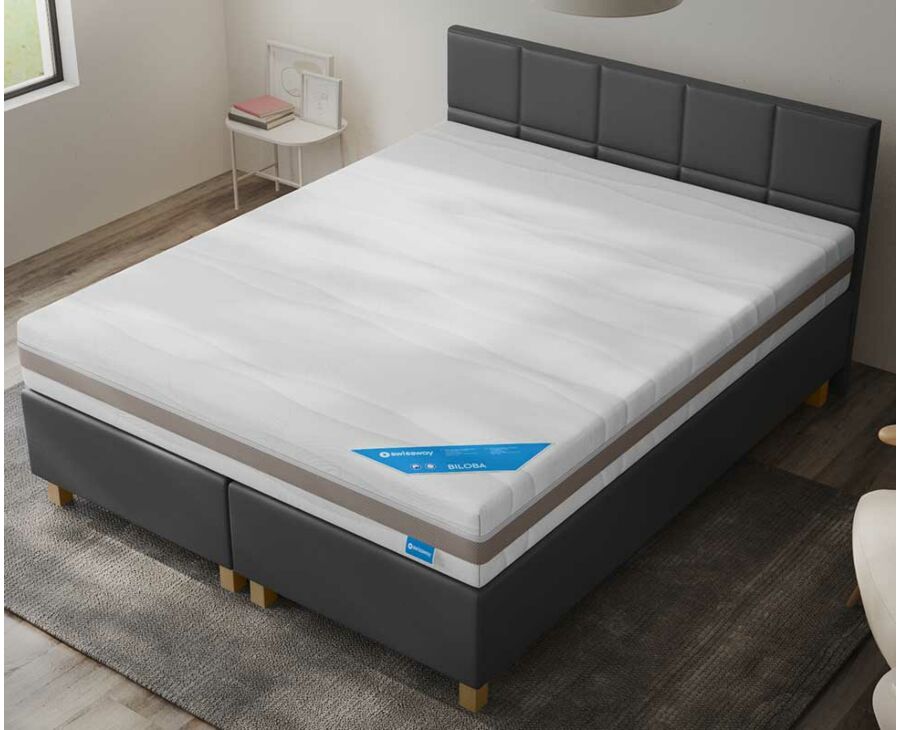 Boxspring Forbes Cabernet Zwart - 140x200 cm