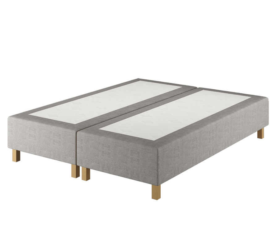 Boxspring Forbes Merlot Gris - 140x190 cm