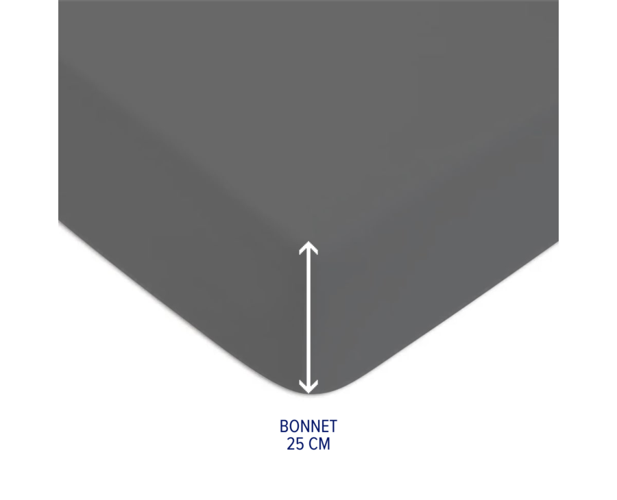 Hoeslaken Zink Katoen 25 - 140x200 cm Hoeslaken Zink Katoen 25 - 140x200 cm