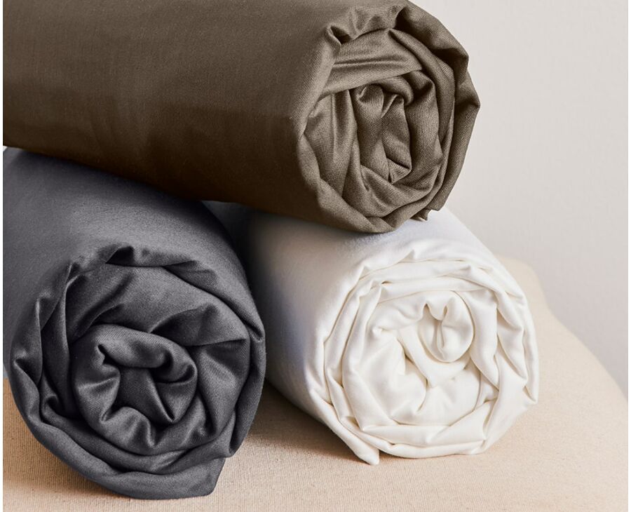 Hoeslaken Taupe Katoen 25 - 120x200 cm Hoeslaken Taupe Katoen 25 - 120x200 cm