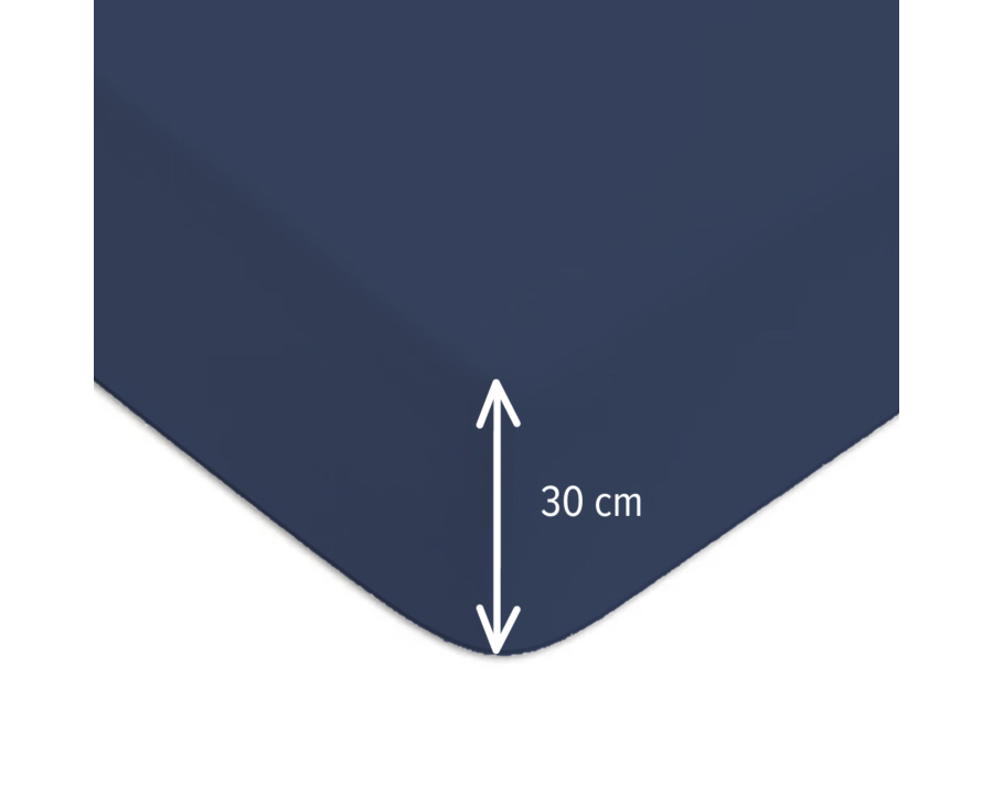 Hoeslaken Blauw Katoen 30 - 160x200 cm Hoeslaken Blauw Katoen 30 - 160x200 cm