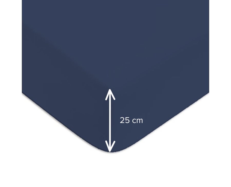 Hoeslaken Blauw Katoen 25 - 200x200 cm Hoeslaken Blauw Katoen 25 - 200x200 cm