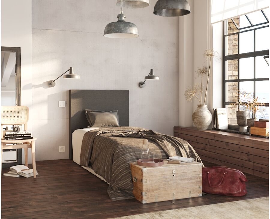 Hoofdeinde Kahaia Page Grey 90 - H120 cm main product photo