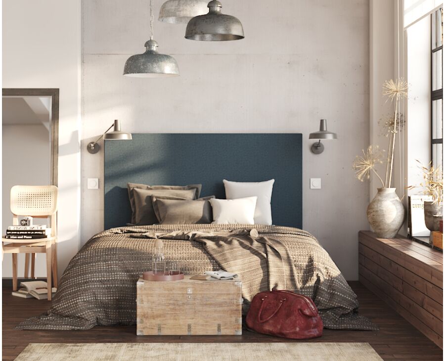 Hoofdeinde Kahaia Nika Royal Blue 140 - H100 cm