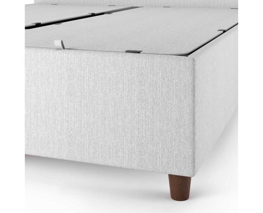 Bed met Opbergruimte Alpha Lichtgrijs - 180x200 cm