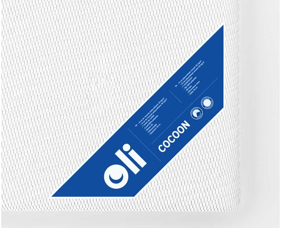 Cocoon stevig comfort polyurethaanschuim matras 90x200 cm 