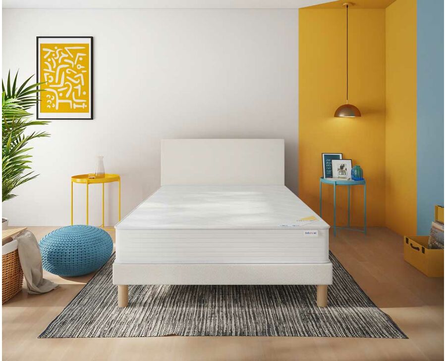 Bedbodem Calla Deco Boucle Wit - 160x200 cm