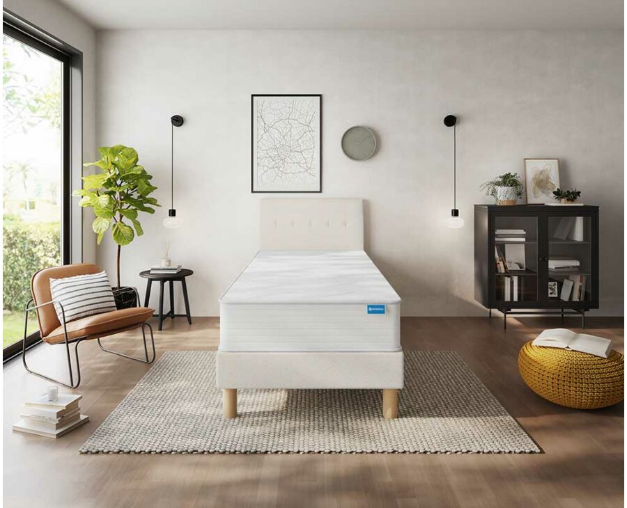Bedbodem Calla Deco Boucle Wit - 70x200 cm