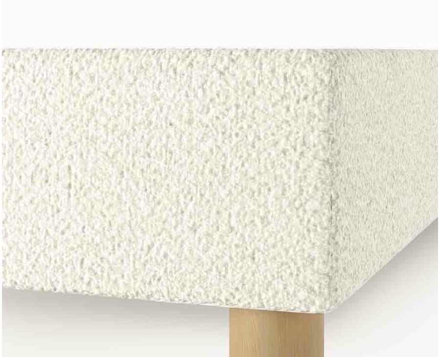 Bedbodem Cosmos Deco Boucle Wit - 140x200 cm