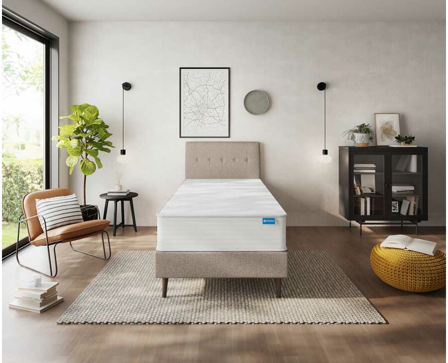 Bedbodem Cosmos Deco Taupe - 80x200 cm