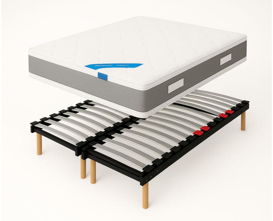 Set Jungle / Sommier Flex max fixe - (x2)80x200 cm main product photo