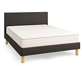 Ensemble literie Victor 140x200 cm sommier + matelas + tête de lit  