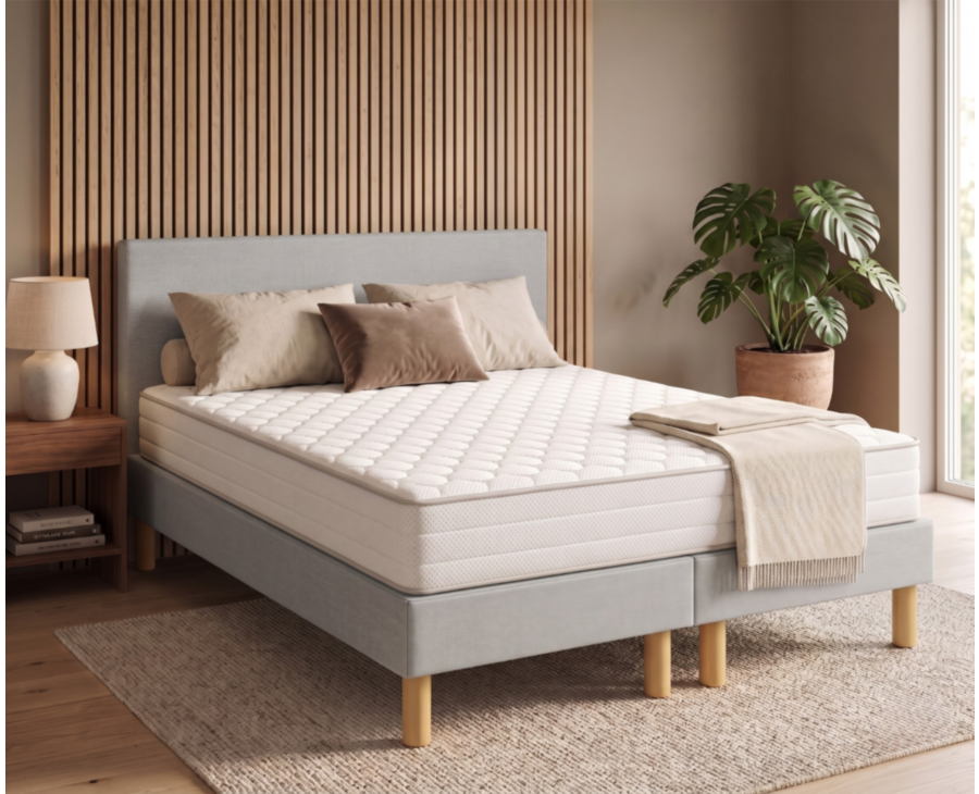 Beddengoedset Leon - grijs - (x2) 80x200 cm (160x200 cm) 