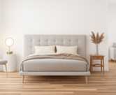 Tete de lit Zeliz gris 115h 160cm 