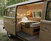 Matras Essential Oli voor camperbusjes – compacte extra matras van 12 cm, ideaal voor vans, mobilhomes en occasioneel gebruik