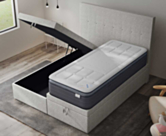 Bed met Opbergruimte Cassia Ashgrey - 160x200 cm