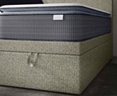Bed met Opbergruimte Cassia Beige - 90x200 cm