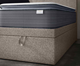 Bed met Opbergruimte Cassia Taupe - 90x190 cm