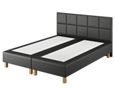 Boxspring Coventry Cabernet Zwart - 200x200 cm