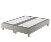 Boxspring Coventry Merlot Gris - 140x200 cm