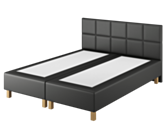 Boxspring Dayton Cabernet Zwart - 180x200 cm
