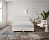 Boxspring Dayton Merlot Ecru -  140x200 cm