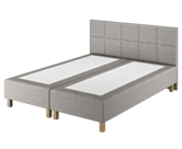 Boxspring Dayton Merlot Grijs - 180x200 cm