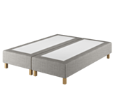 Boxspring Dayton Merlot Grijs - 90x190 cm
