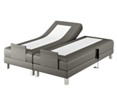 Boxspring Eton Elektrische Cabernet Antraciet - 90x200 cm