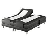 Boxspring Eton Elektrische Cabernet Zwart - 140x200 cm