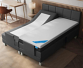Boxspring Eton Elektrische Cabernet Zwart - 140x200 cm