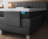 Boxspring Eton Elektrische Cabernet Zwart - 140x200 cm