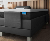 Boxspring Eton Elektrische Cabernet Zwart - 140x200 cm