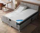 Boxspring Eton Elektrische Merlot Grijs - 90x200 cm