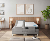 Boxspring Eton Elektrische Merlot Grijs - 180x200 cm