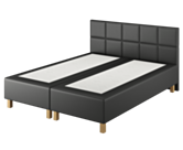 Boxspring Forbes Cabernet Zwart - 160x200 cm