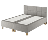 Boxspring Forbes Merlot Gris - 140x200 cm
