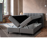 Bed met Opbergruimte Omega Grey - 160x200 cm