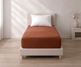 Ambiance hoeslaken percale Henna hoekhoogte 35 - 90x190 cm