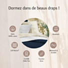 Hoeslaken satijn Beige 35 - 180x200 cm